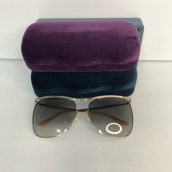 New Authentic Gucci Grey Square Ladies Sunglasses GG0820S 001 63 Made in Italy main image 4